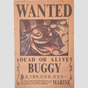 Affiche Avis de recherche Baggy le Clown – ONE PIECE