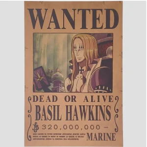 Affiche murale One Piece – Avis de recherche Basil Hawkins