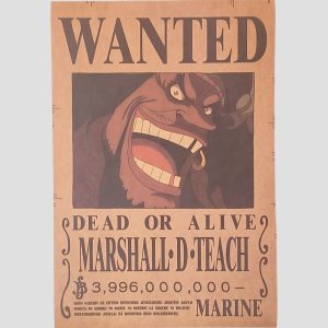 Affiche murale One Piece – Avis de recherche Marshall D. Teach