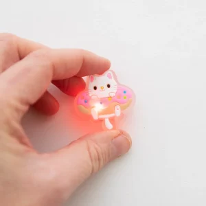Charm LED Lumineux pour Crocs Chat Donut