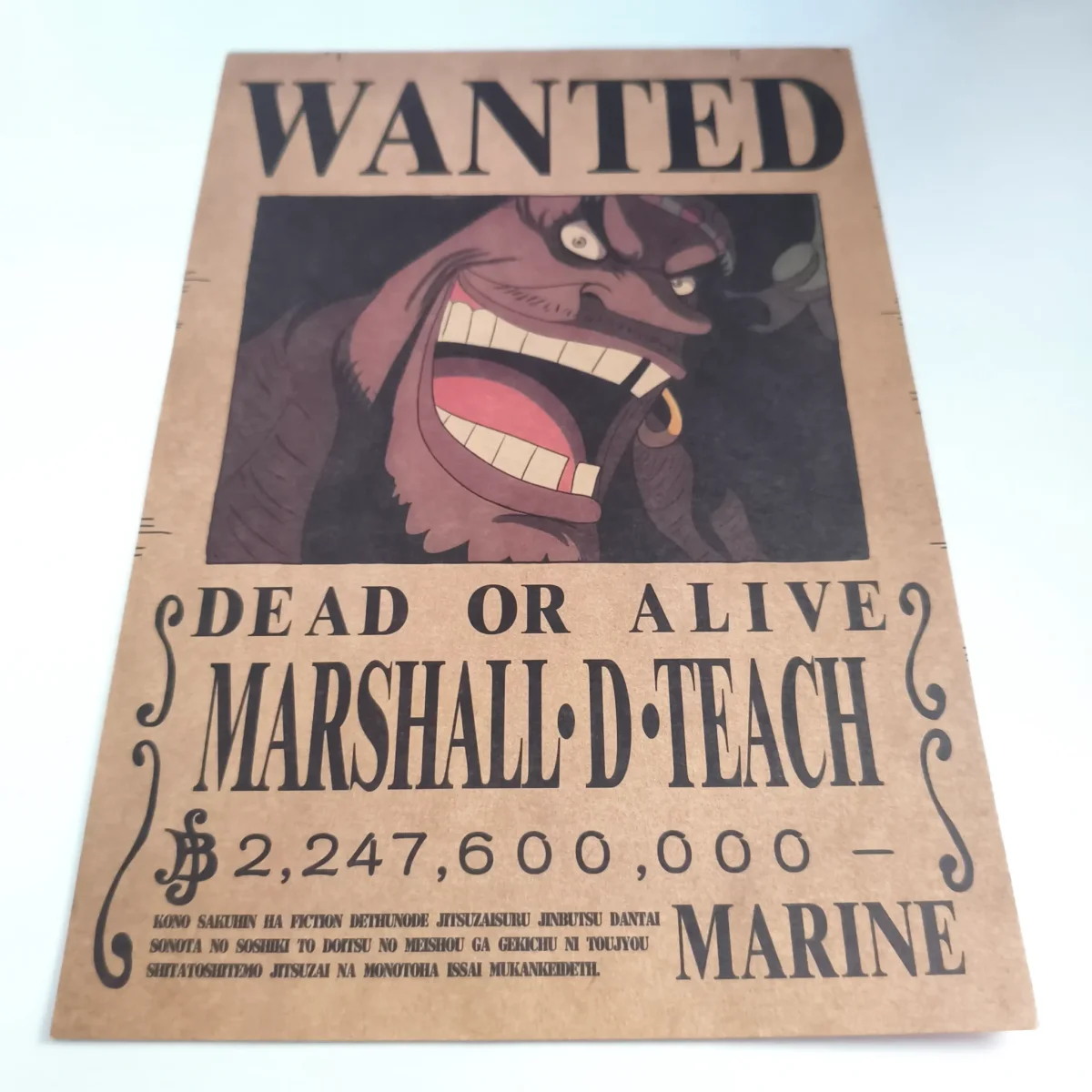 ONE PIECE Affiche Avis de recherche Marshall D Teach – Image 2