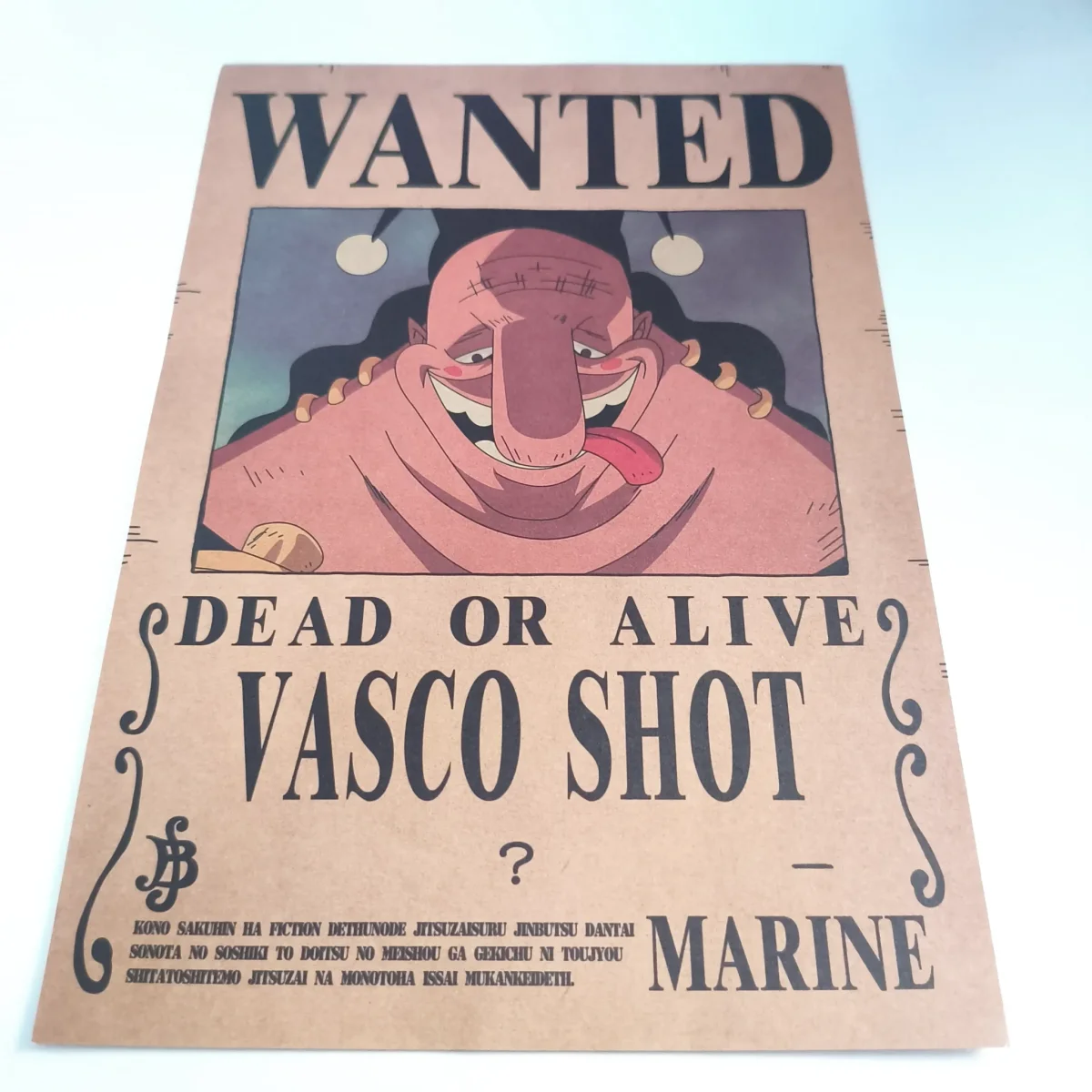 ONE PIECE Affiche Avis de recherche Vasco Shot – Image 2