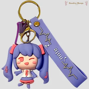 Porte-clés Hatsune Miku – coloris violet – Vocaloid
