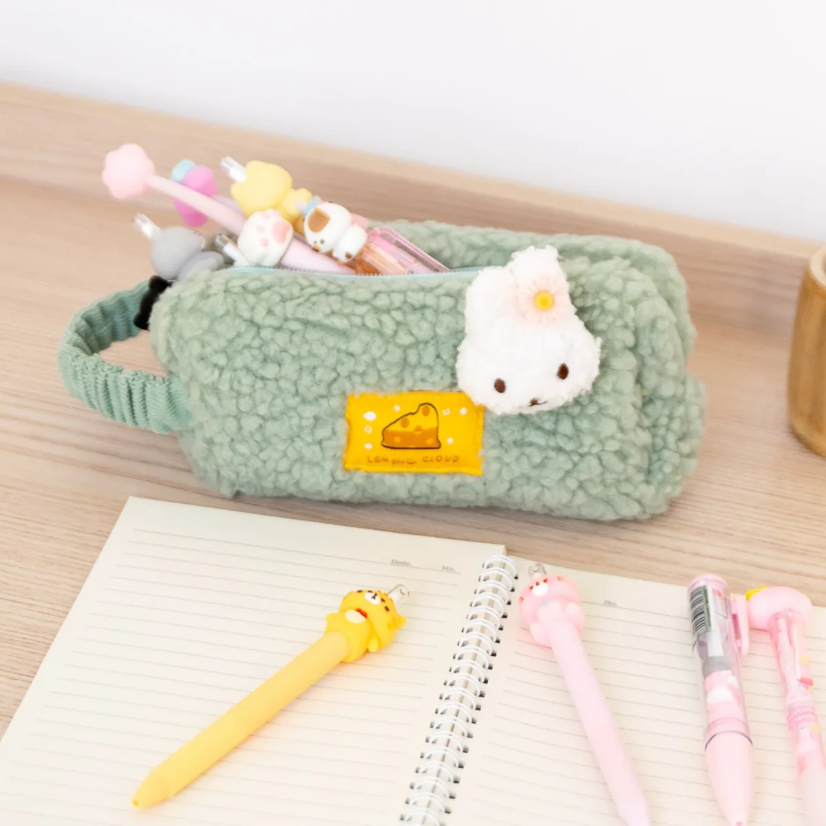 Trousse en Laine Bouclée Lapin