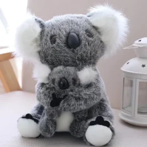Jouet bébé Koala et sa maman gris